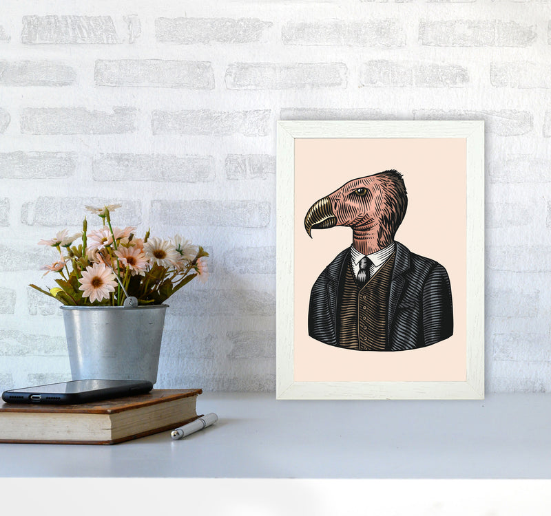Mr. Condor Art Print by Jason Stanley A4 Oak Frame