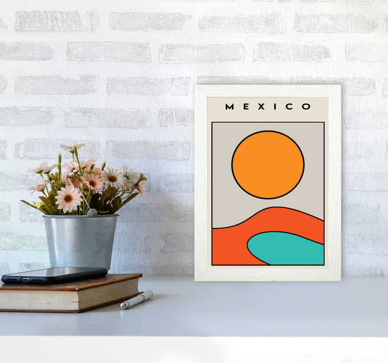 Mexico Vibe Art Print by Jason Stanley A4 Oak Frame