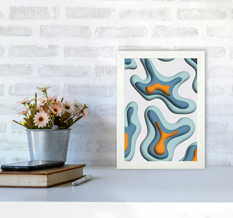 Paper Cut 1 Art Print by Jason Stanley A4 Oak Frame