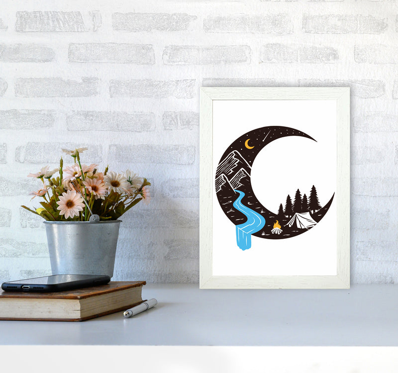 Moon River Art Print by Jason Stanley A4 Oak Frame