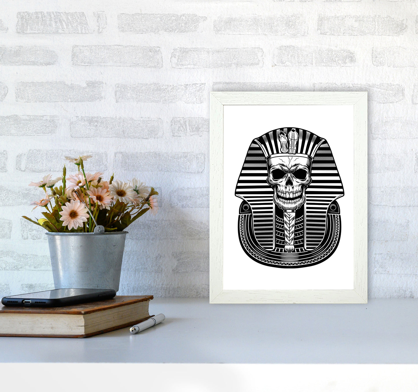 Pharoah Art Print by Jason Stanley A4 Oak Frame