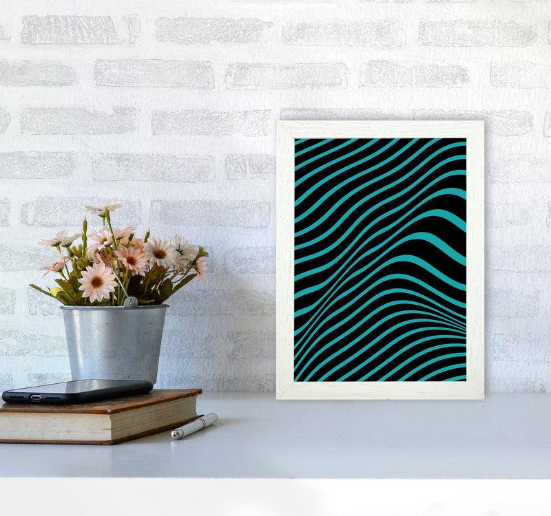 Blue Vibes Art Print by Jason Stanley A4 Oak Frame