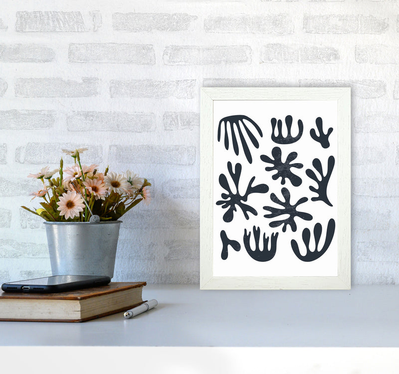 Minimal Abstract Algae I Art Print by Jason Stanley A4 Oak Frame