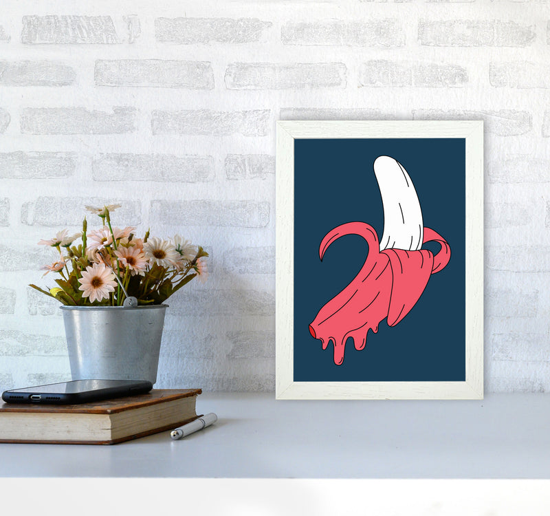 Melting Banana Art Print by Jason Stanley A4 Oak Frame