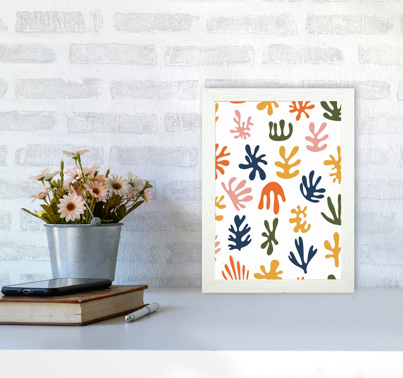 Minimal Abstract Algae IIII Art Print by Jason Stanley A4 Oak Frame