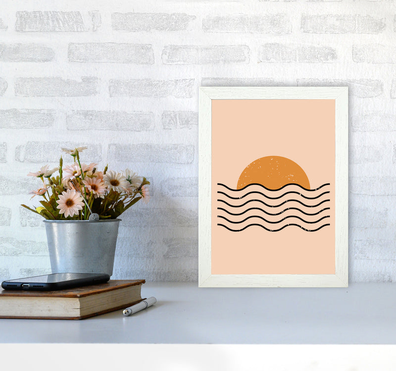 Boho Sunset Art Print by Jason Stanley A4 Oak Frame