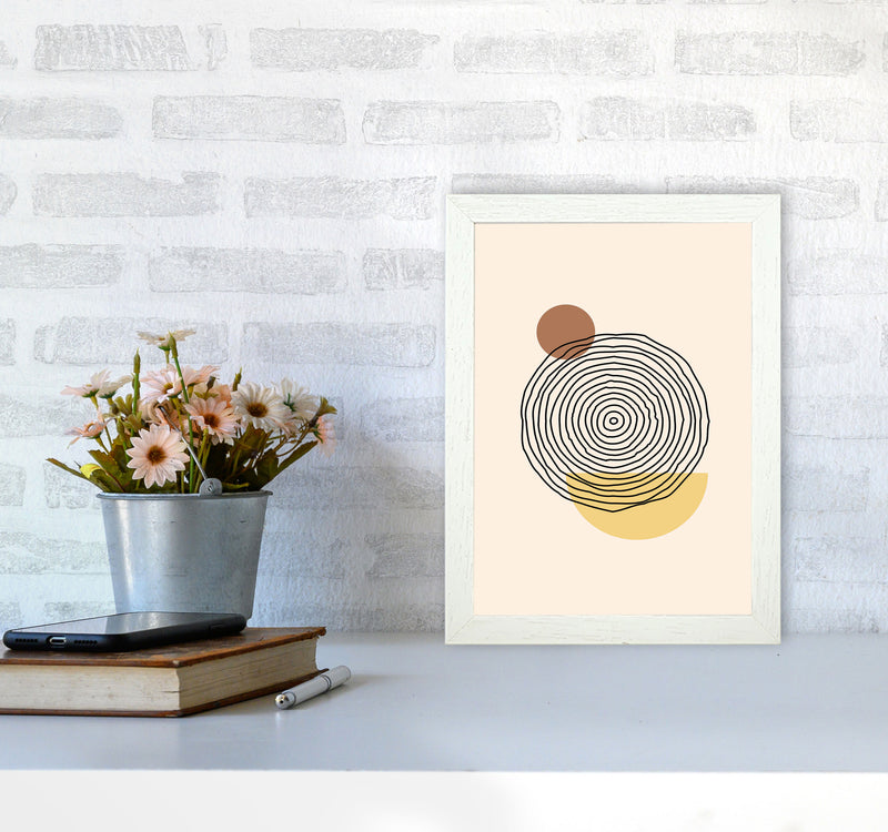 Geometric Abstract Shapes III Art Print by Jason Stanley A4 Oak Frame
