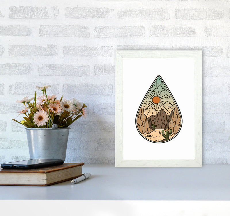 Desert Vibes II Art Print by Jason Stanley A4 Oak Frame