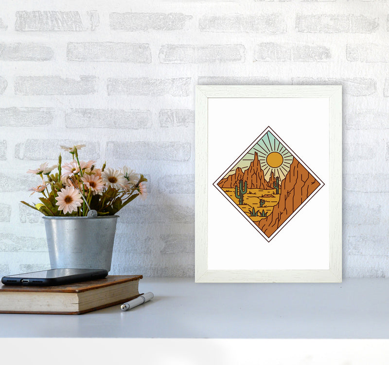 Desert Vibes Art Print by Jason Stanley A4 Oak Frame