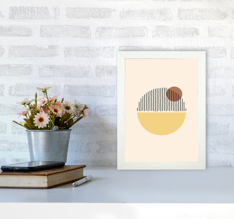 Geometric Abstract Shapes I Art Print by Jason Stanley A4 Oak Frame