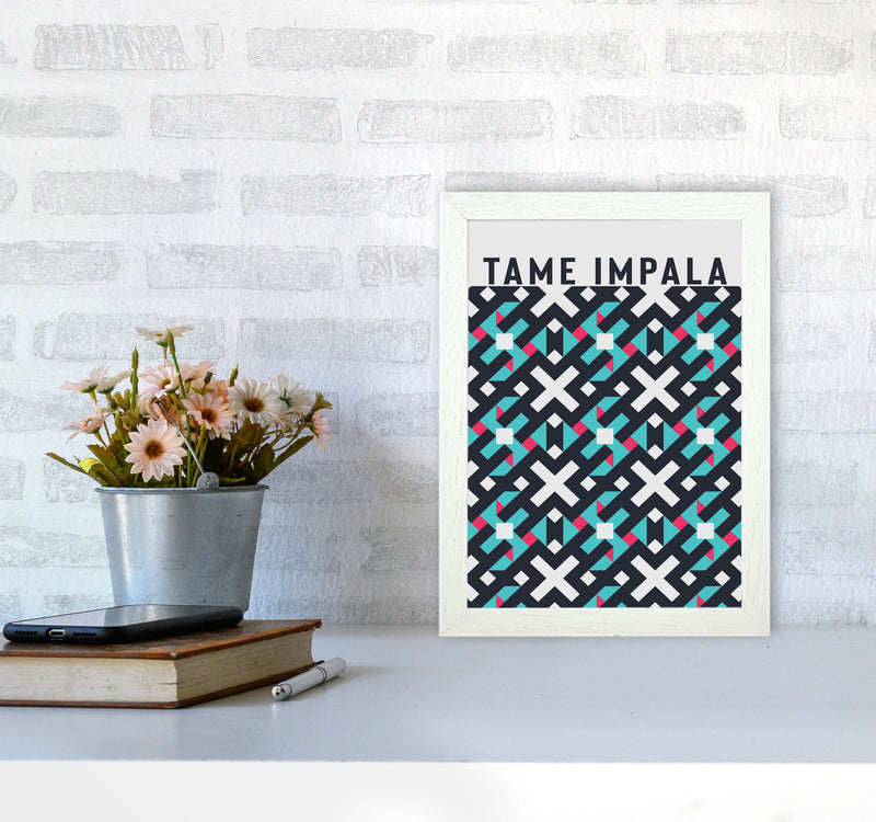 Tame Impala Art Print by Jason Stanley A4 Oak Frame