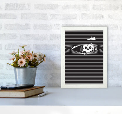 The Grim Reaper Art Print by Jason Stanley A4 Oak Frame