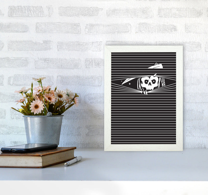 The Grim Reaper Art Print by Jason Stanley A4 Oak Frame
