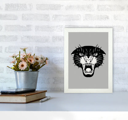 Vintage Panther Art Print by Jason Stanley A4 Oak Frame