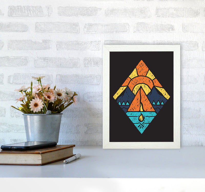 Adventure Is Here Art Print by Jason Stanley A4 Oak Frame