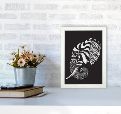 Ornate Elephant II Art Print by Jason Stanley A4 Oak Frame