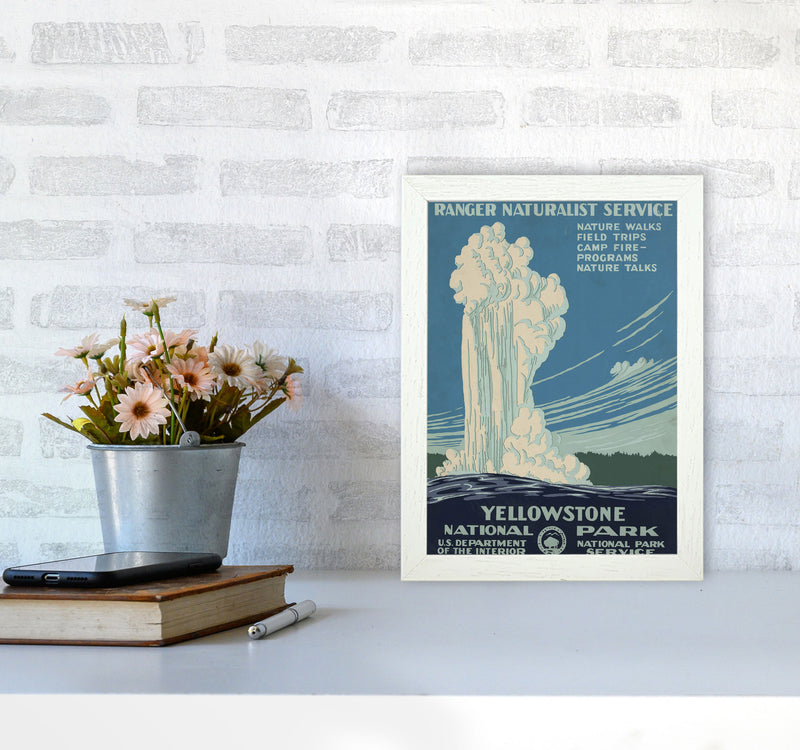 Yellowstone National Park Art Print by Jason Stanley A4 Oak Frame
