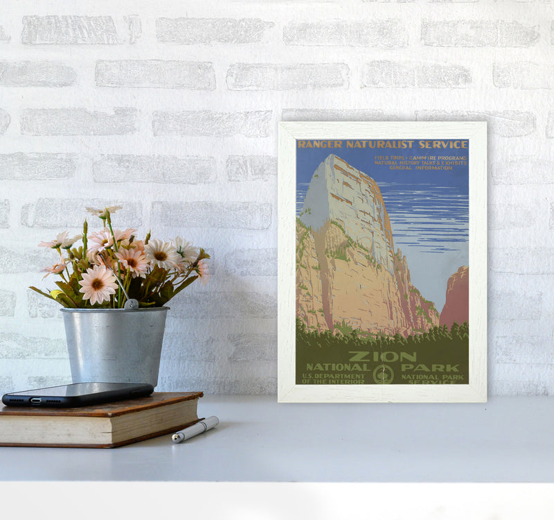Zion National Park Art Print by Jason Stanley A4 Oak Frame