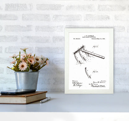 Garden Tool Patent Art Print by Jason Stanley A4 Oak Frame