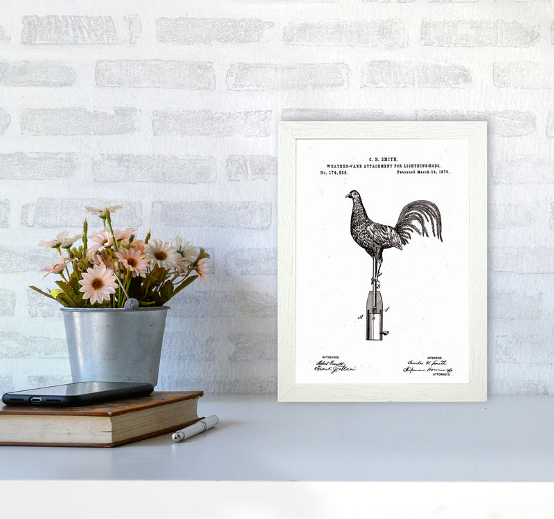 Weather Vane Patent Art Print by Jason Stanley A4 Oak Frame