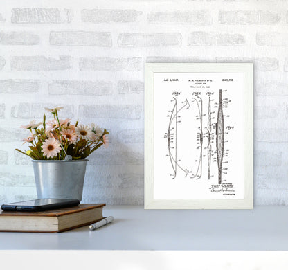 Archery Bow Patent Art Print by Jason Stanley A4 Oak Frame
