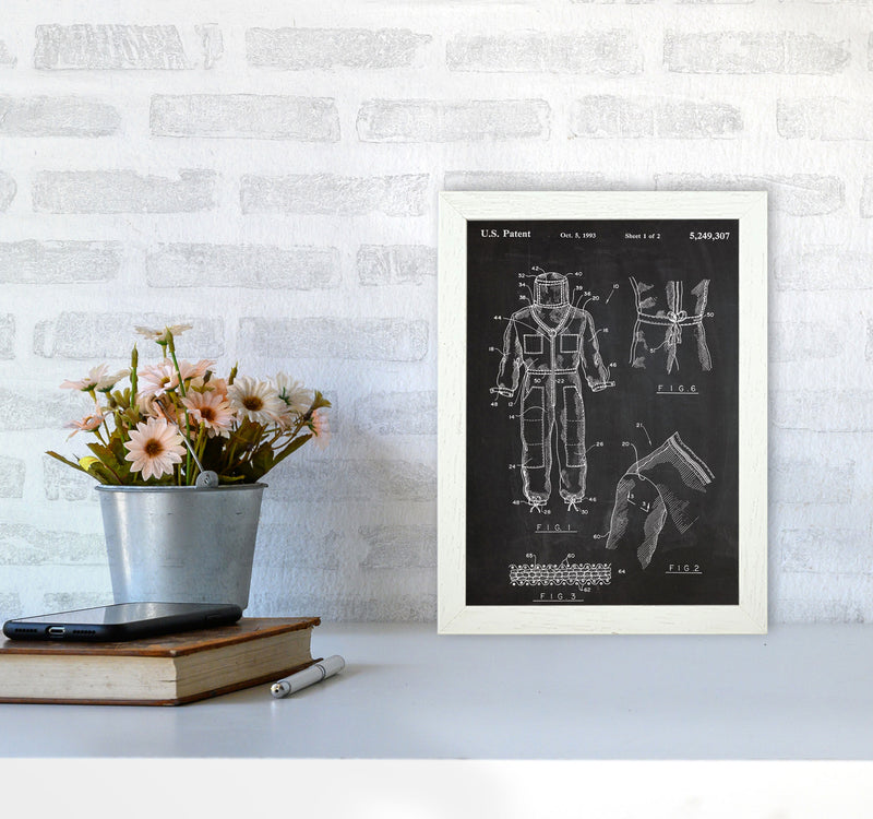 Bee Suit Patent Art Print by Jason Stanley A4 Oak Frame