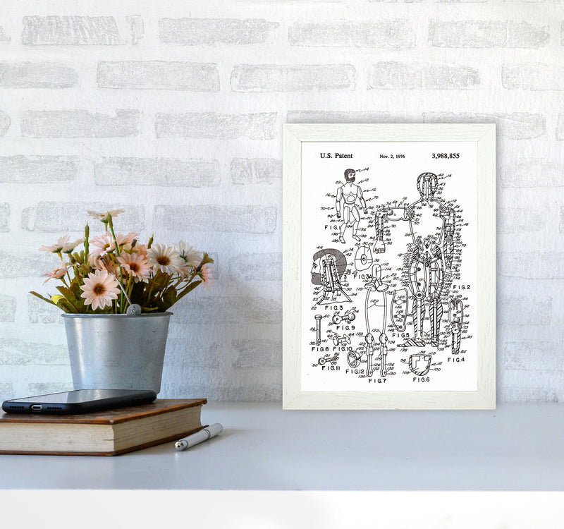 Kids Toy Patent Art Print by Jason Stanley A4 Oak Frame