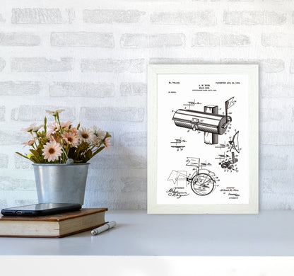 Mailbox Patent Art Print by Jason Stanley A4 Oak Frame