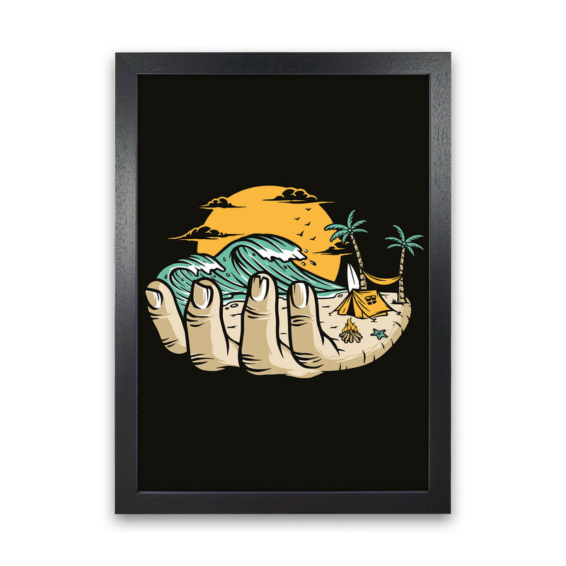 Grab A Handfull Of What You Love Art Print by Jason Stanley Black Grain