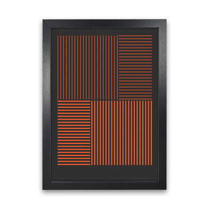 Minimal Geometric Series - 24 Art Print by Jason Stanley Black Grain