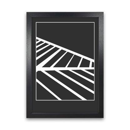 Minimal Geometric Series - 25 Art Print by Jason Stanley Black Grain