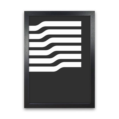Minimal Geometric Series - 17 Art Print by Jason Stanley Black Grain