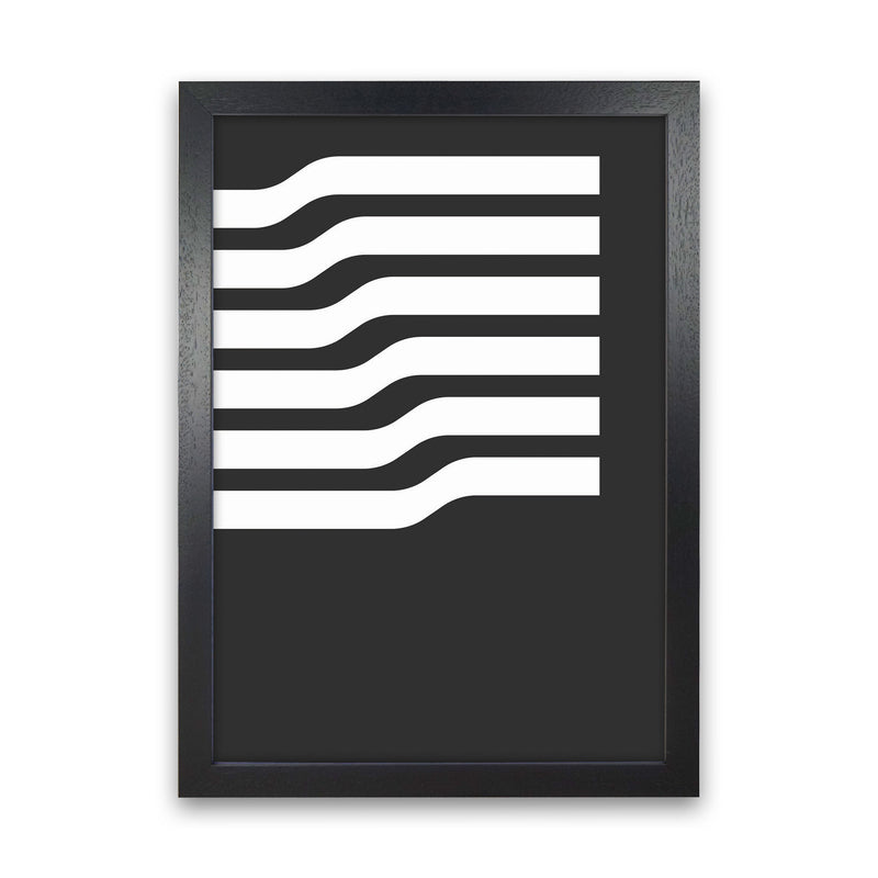 Minimal Geometric Series - 17 Art Print by Jason Stanley Black Grain