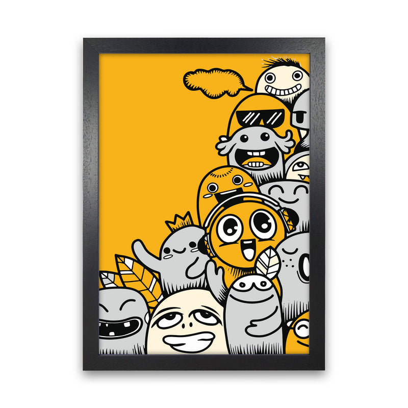 Happiness Comes In Many Forms Art Print by Jason Stanley Black Grain