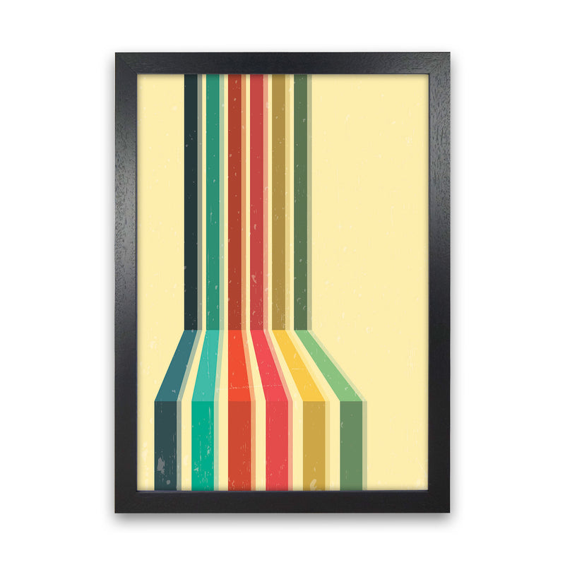 Minimal Geometric Series - 50 Art Print by Jason Stanley Black Grain
