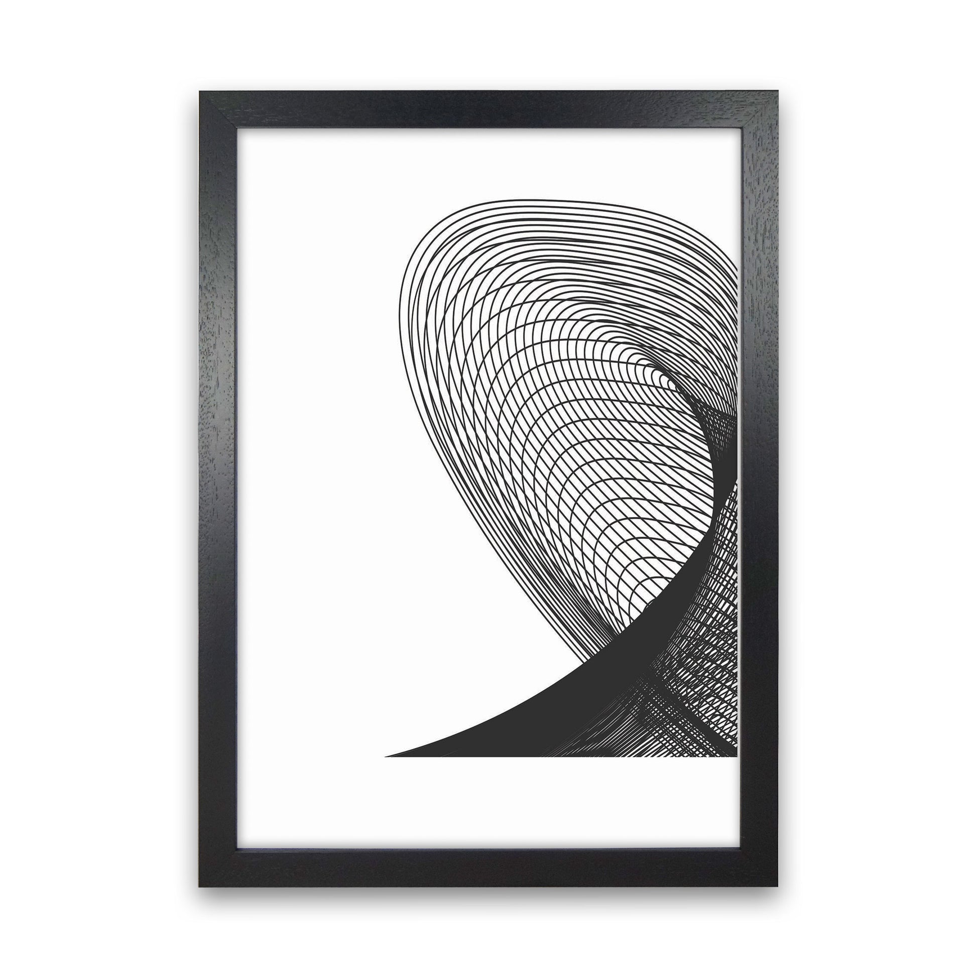 Minimal Geometric Series - 14 Art Print by Jason Stanley Black Grain