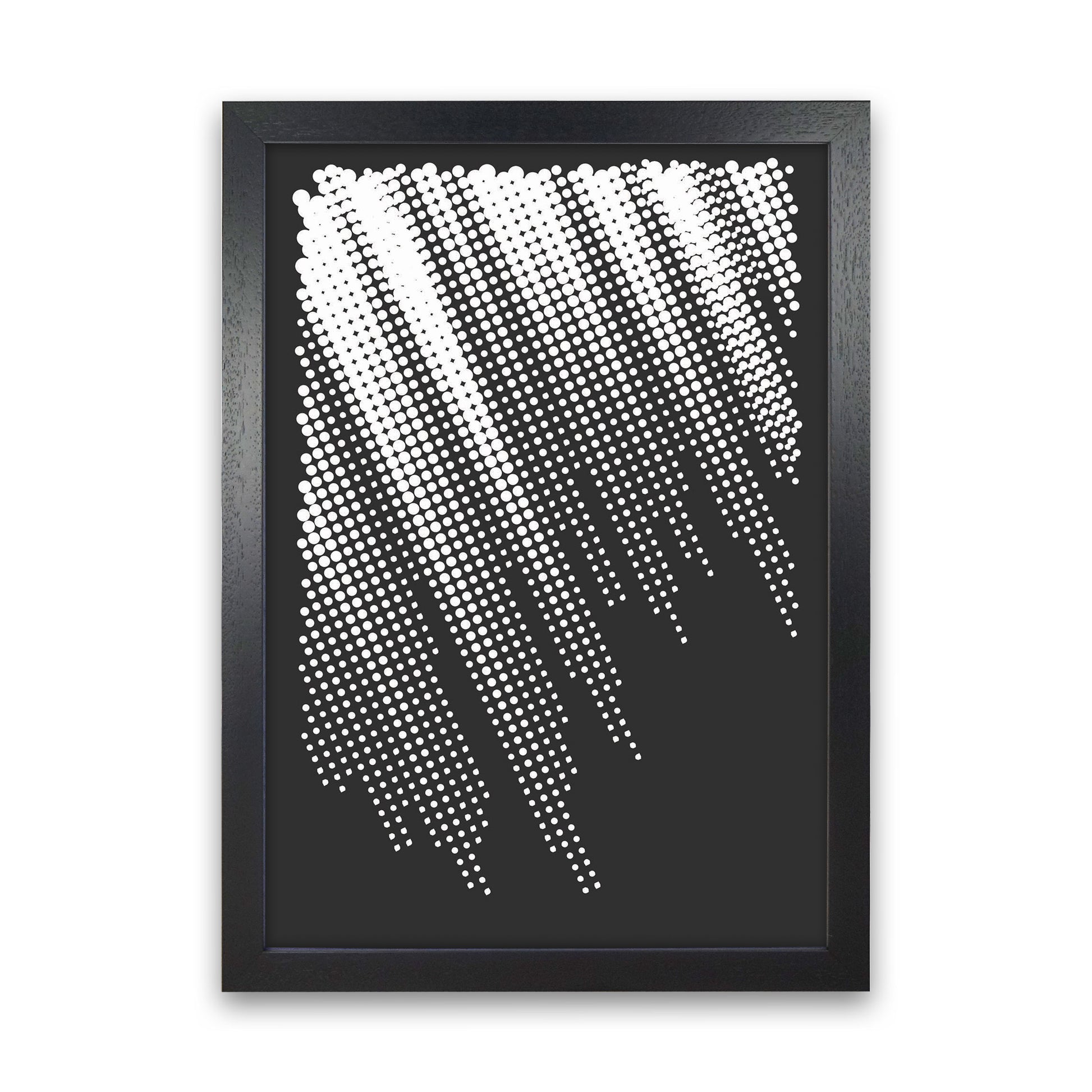 Minimal Geometric Series - 40 Art Print by Jason Stanley Black Grain