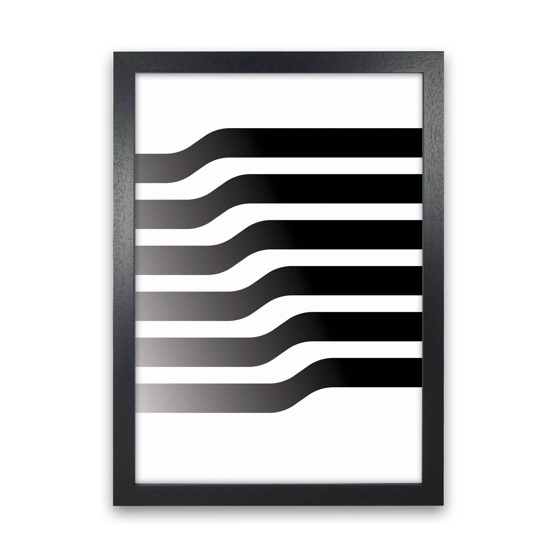 Minimal Geometric Series - 3 Art Print by Jason Stanley Black Grain