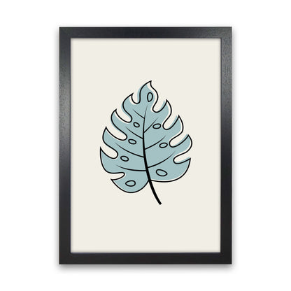 Abstract Tropical Leaves III Art Print by Jason Stanley Black Grain