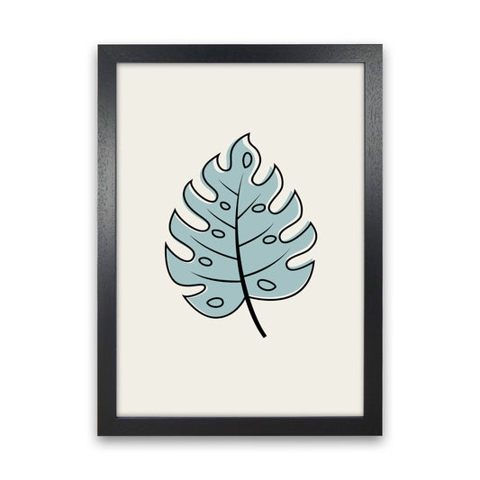 Abstract Tropical Leaves III Art Print by Jason Stanley Black Grain