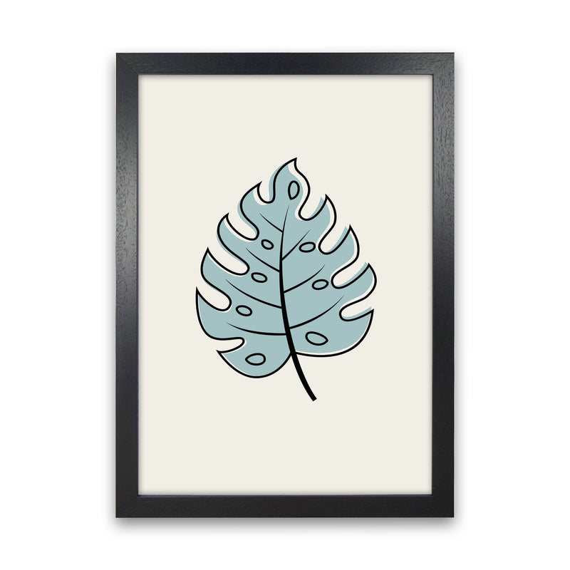 Abstract Tropical Leaves III Art Print by Jason Stanley Black Grain