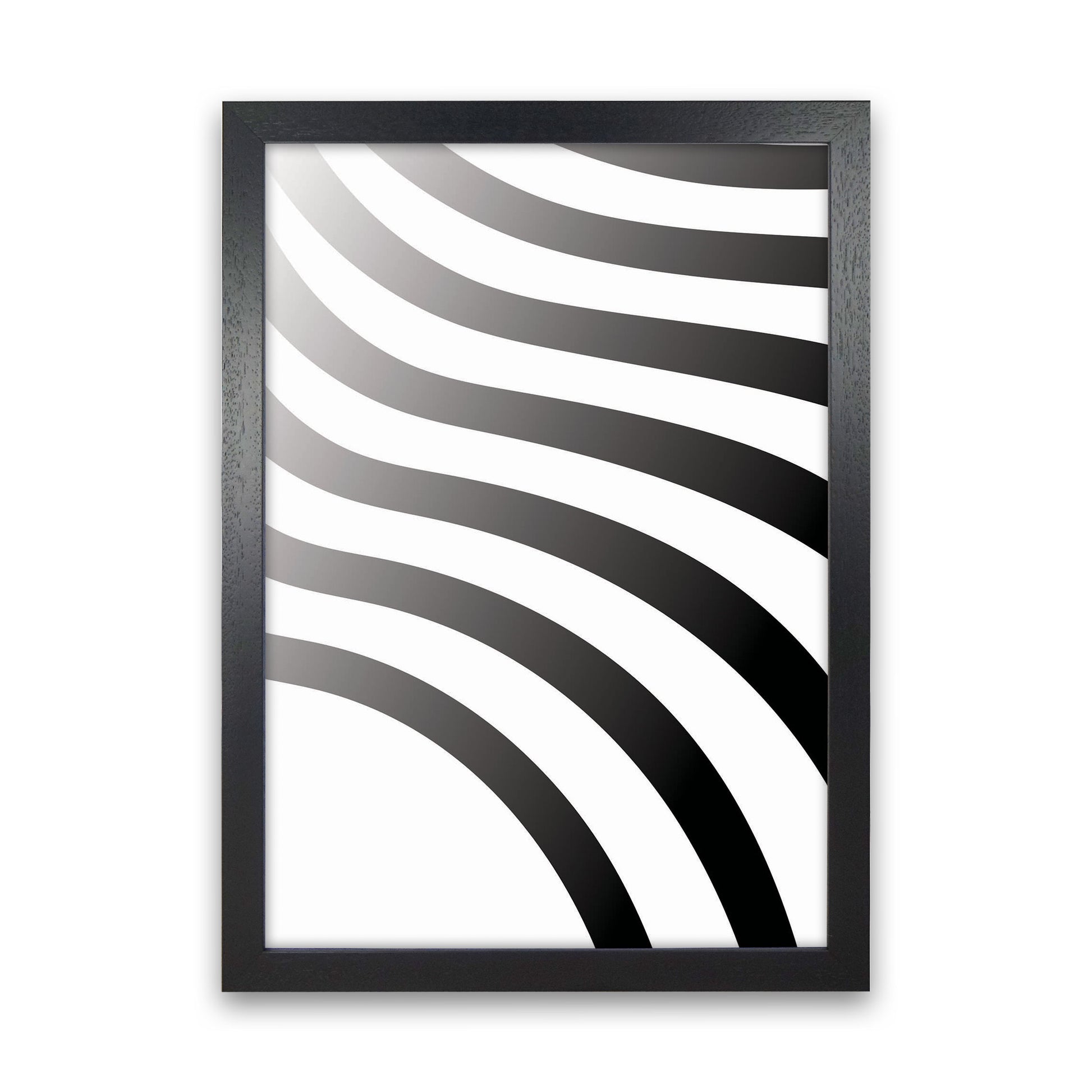 Minimal Geometric Series - 2 Art Print by Jason Stanley Black Grain