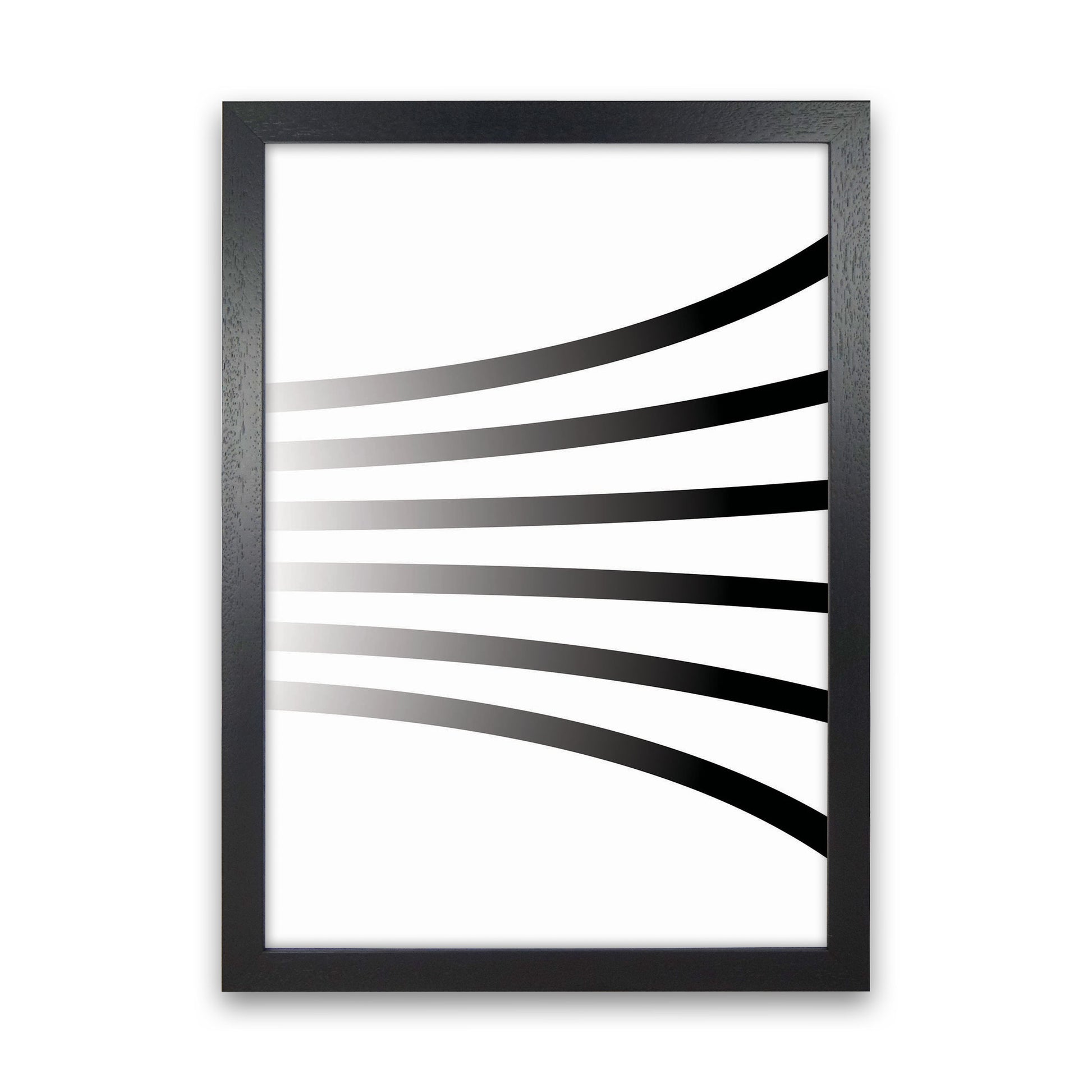 Minimal Geometric Series - 1 Art Print by Jason Stanley Black Grain