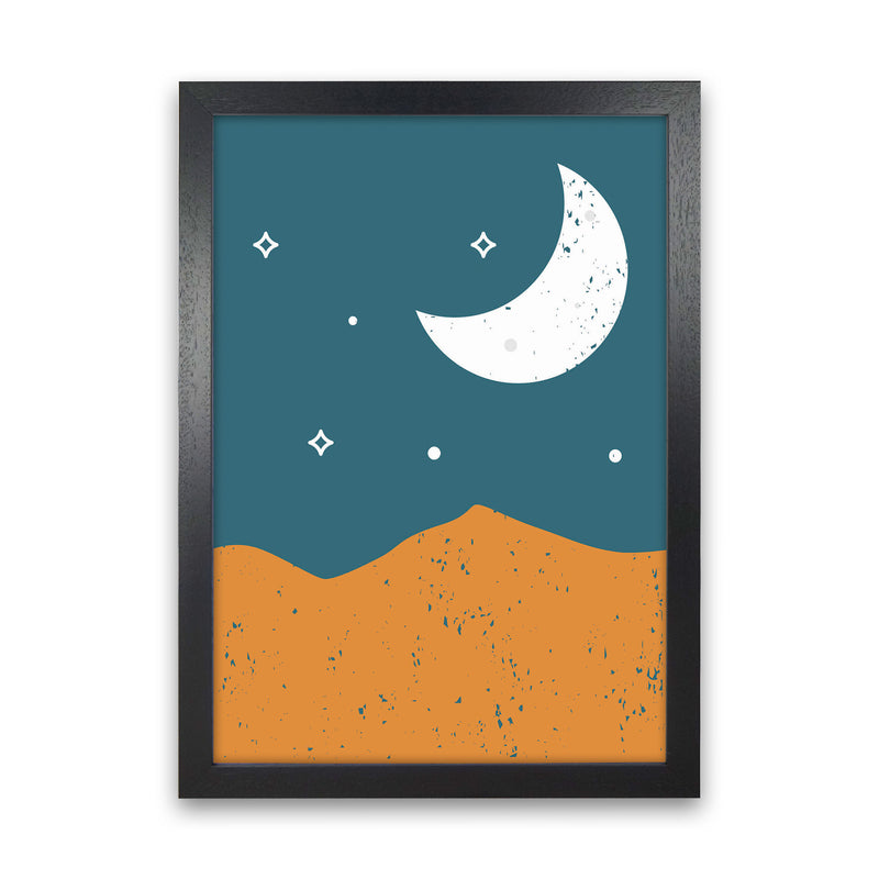 Moonrise Over The Mountain Art Print by Jason Stanley Black Grain