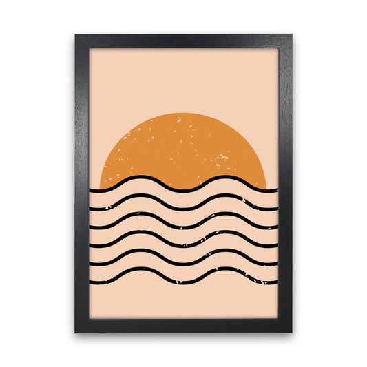 Everything Moves In Waves Art Print by Jason Stanley Black Grain