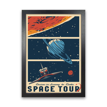 Outer Space Series - #18 Art Print by Jason Stanley Black Grain