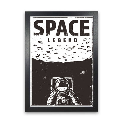 Outer Space Series - #19 Art Print by Jason Stanley Black Grain