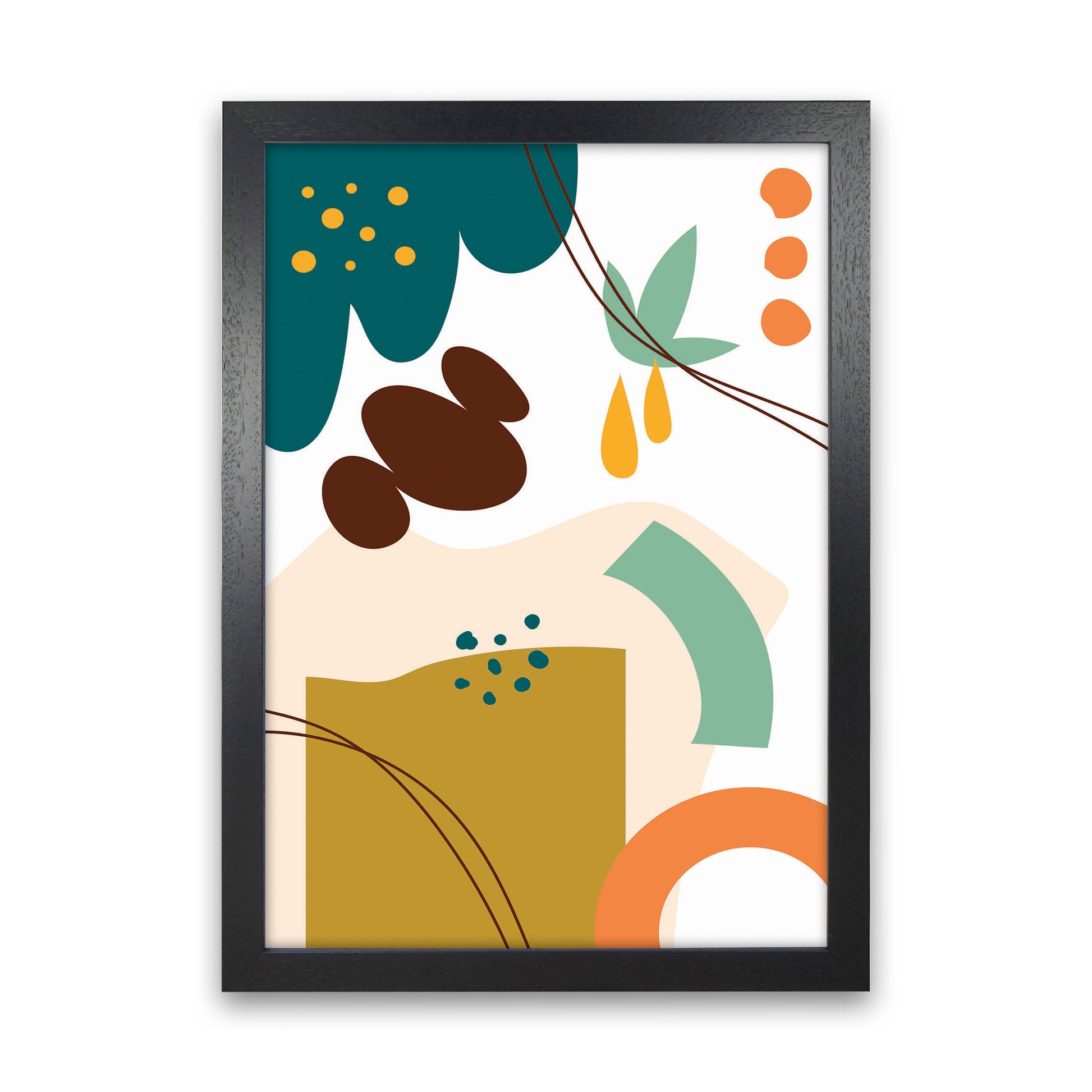 Abstract Expression II Art Print by Jason Stanley Black Grain