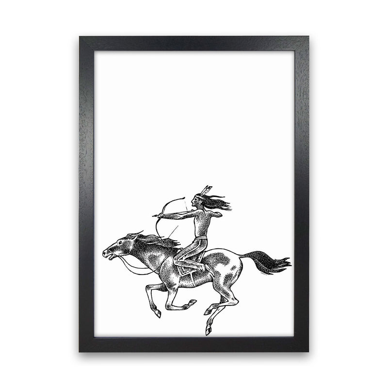 Native American Indian Art Print by Jason Stanley Black Grain