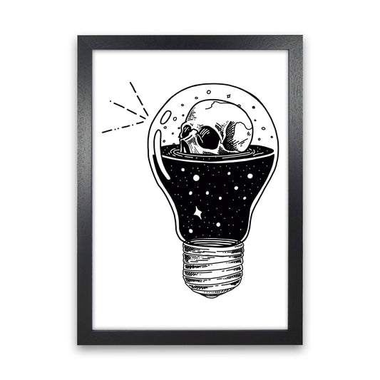 I Think He Had An Idea Art Print by Jason Stanley Black Grain